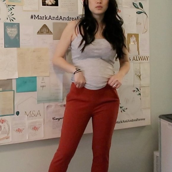 J. Crew Brick Orange Red Pants Size 4 - Picture 8 of 13